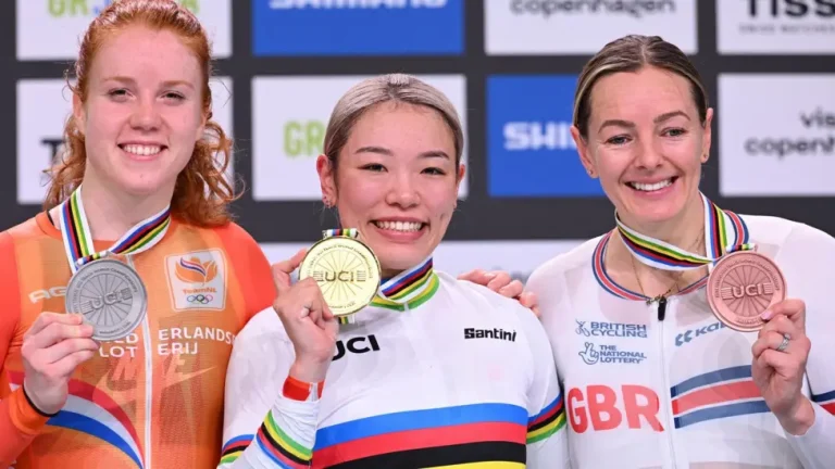 マーチャントが女子ケイリンで世界銅メダルを獲得