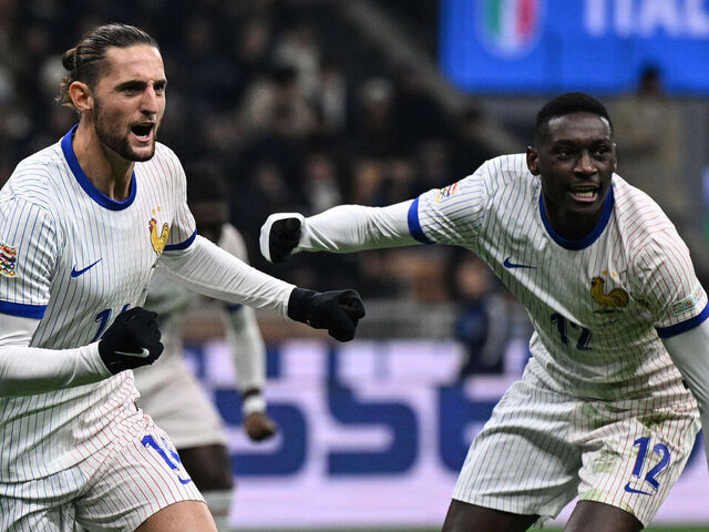 ラビオの2得点でフランスがイタリアに勝利、ネーションズリーググループ首位確保