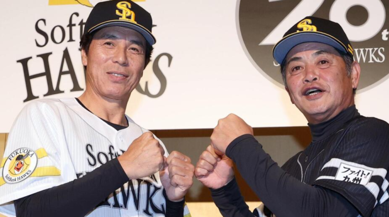 ソフトバンクOB戦でドラフト開催、松田宣浩氏は秋山幸二軍に加入決定