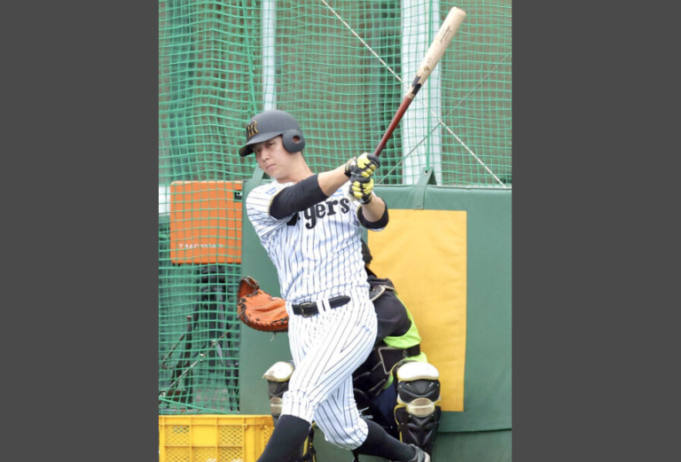 【阪神】井坪陽生、沖縄キャンプでランチ特打の好調な結果を残す！掛布氏も「可能性を感じる」