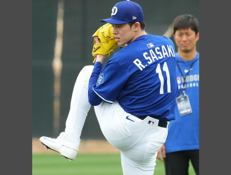 ドジャースの捕手、佐々木朗希の投球に衝撃を受ける：バーンズが絶賛