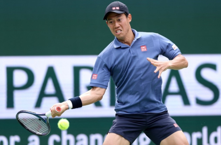 錦織圭、けいれんに苦しむも逆転勝利でBNPパリバOP初戦突破